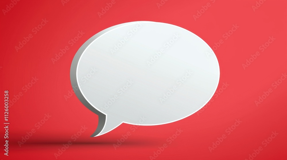 Poster blank editable speech bubble with high quality design for creative projects and presentations