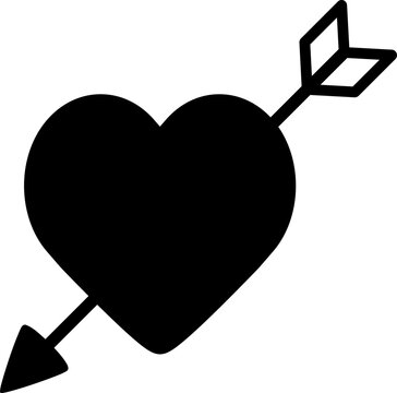 recommend clip art: Valentine's Day Love Cupid Arrow with heart shape silhouette.
                    Valentine heart and arrow icon.
                    Transparent background.