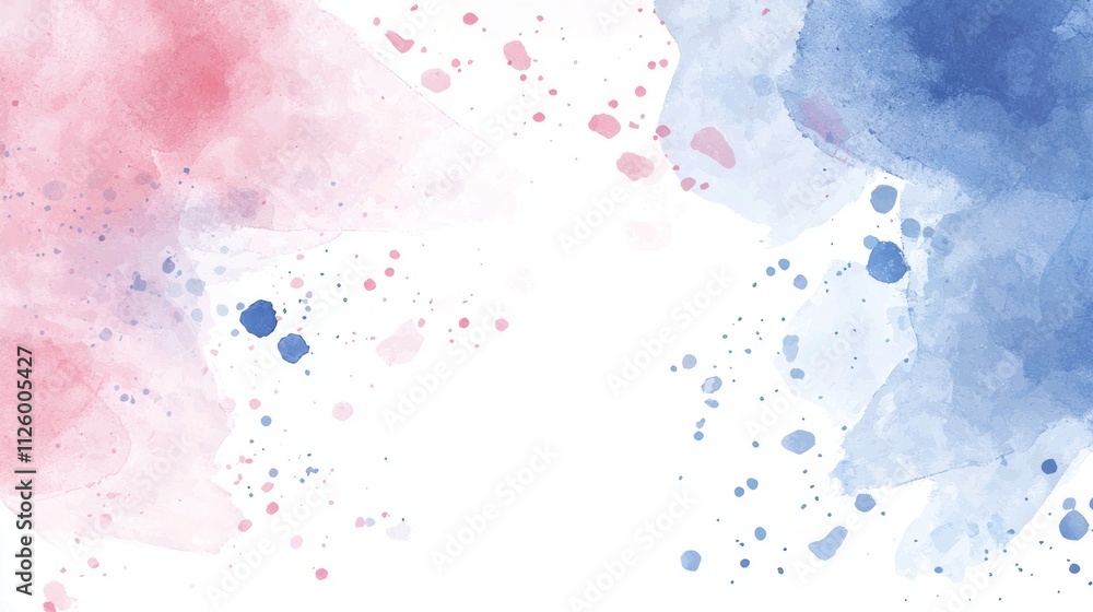 Poster a gentle blend of watercolor hues fills the canvas with soft pinks and cool blues, evoking a sense o