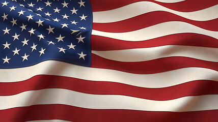 Fototapeta premium Illustration of the USA national flag