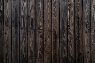 古びた美しい木の壁の表面