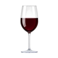 red wine in glass, 3d icon