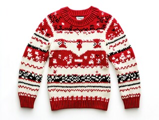 knitted sweater on a white