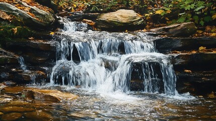 Fototapeta premium waterfall in the forest