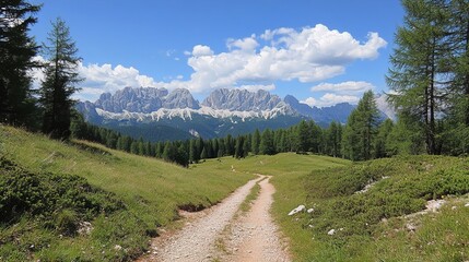 Fototapeta premium mountain road in the mountains