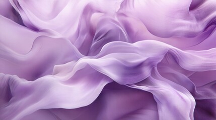 Obraz premium Lyrical abstraction with soft, flowing brushstrokes in muted lavender tones