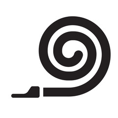 Glyph Tongue trumpet Celebration Icon