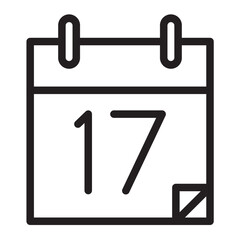 Line 17th date Celebration Icon