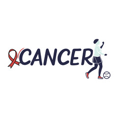 World Cancer Day typography vector design