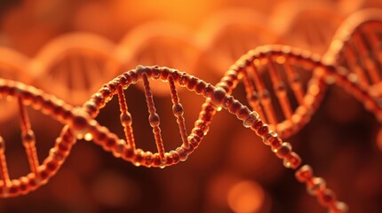 A banner for science wallpaper that shows DNA molecules in a pleasant vector graphic style