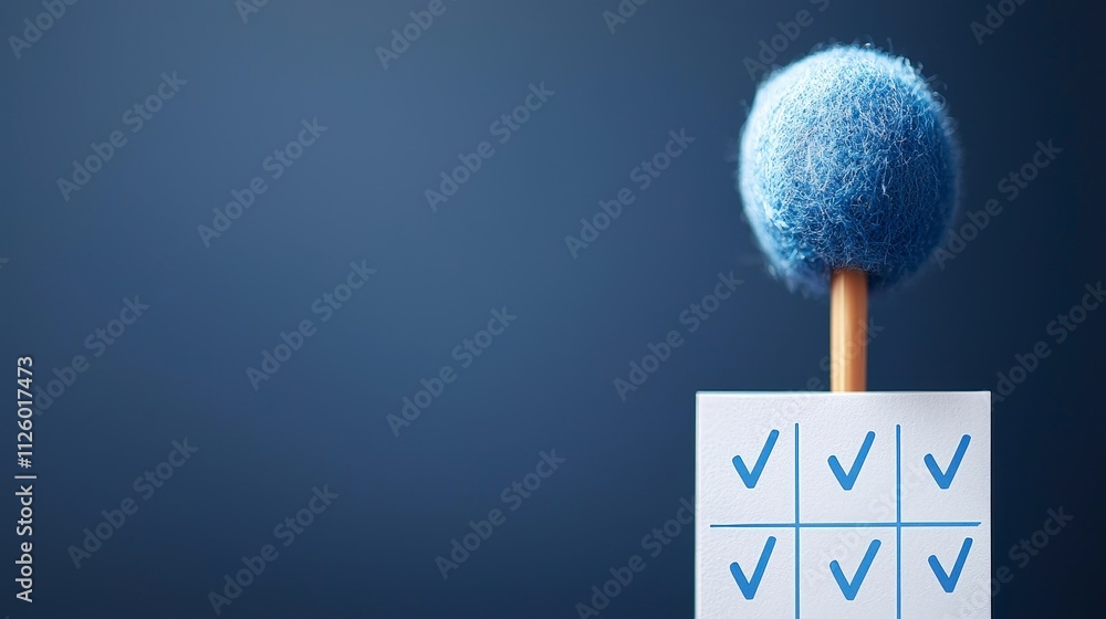 Poster achieved goals checklist task completion success project management workflow
