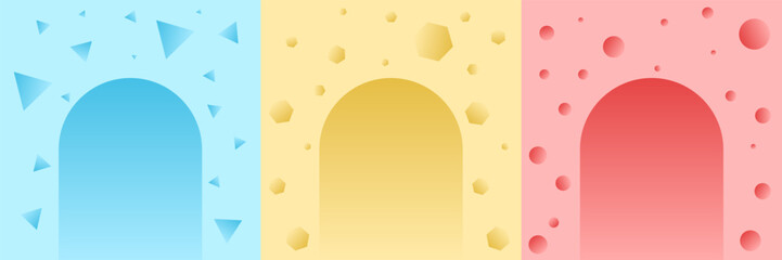 Soft background for product design. Geometric banner design background. 