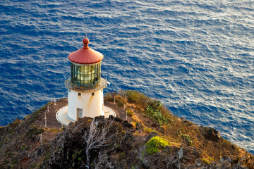 The Makapuʻu Point Light, situated about a half hour from Honolulu on the southeasternmost point...