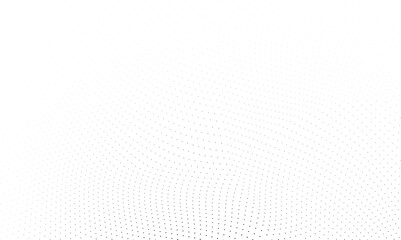 Waves of halftone texture in black and white