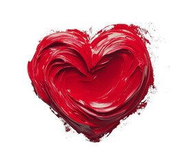 Red Paint Heart Shape