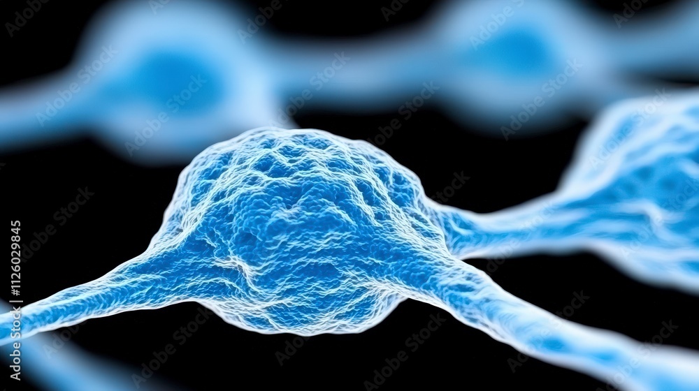 Aufkleber abstract neural network ai brain cells technology background