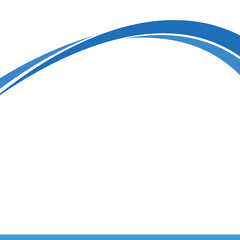 Blue wave abstract design layout template. brochure design, flyer, magazine cover, banner, invitation card. wave banner template. vector illustration