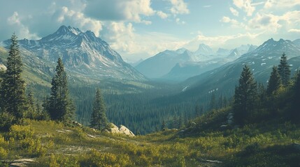 Obraz premium panorama of the mountains