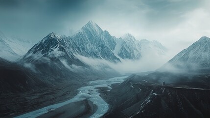 sunrise in the mountains