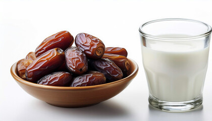 Dates and Milk Ramadan Breakfast Iftar Meal Healthy Food
