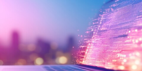 Futuristic Holographic Interface for International Shareware Day, Technology, and Software Sharing on Pi Day and World Technology Day