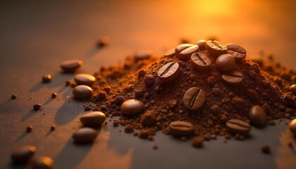 background with coffee beans