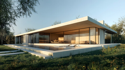 Fototapeta premium Modern house design.