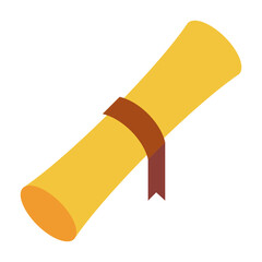 Decorative Scroll Illustration for Certificates