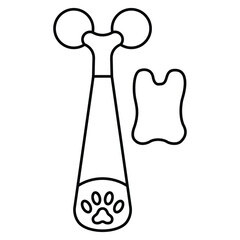 Hand Drawn Cute Cosmetics Coloring Book Vector Illustration. Bold and Easy Coloring Page for Adults and Kids. Coloring Sheet for Stress Relief and Relaxation