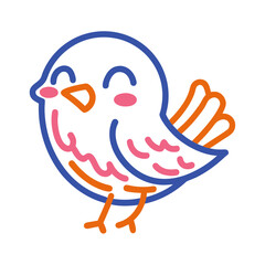 bird with bubble