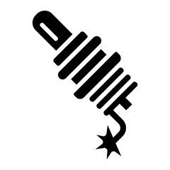 spark plug Solid icon