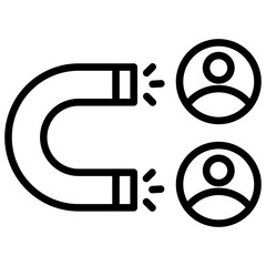 Obraz premium Magnet Icon