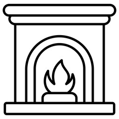 Fireplace icon