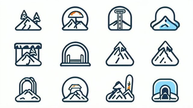 set of icons