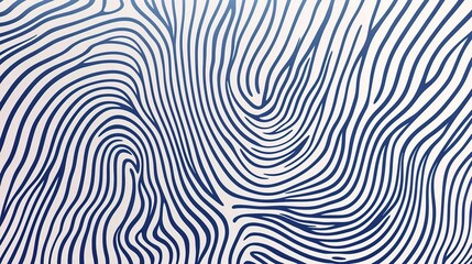 Modern Wavy Striped Lines on Blue Background Abstract Design