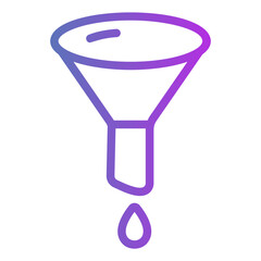 oil funnel Gradient icon