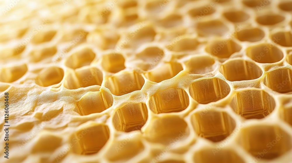 Poster abstract 3d illustration of honeycomb hexagon structure and design