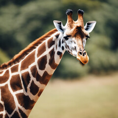 Obraz premium Giraffe Closeup View