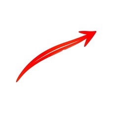 red and white arrows