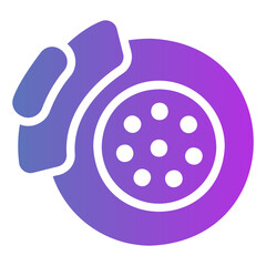 disc brake Gradient icon