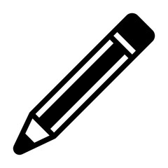 Simple Pencil Icon for Graphic Design