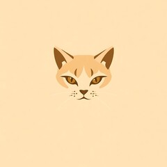 illustration of a cat with eyes