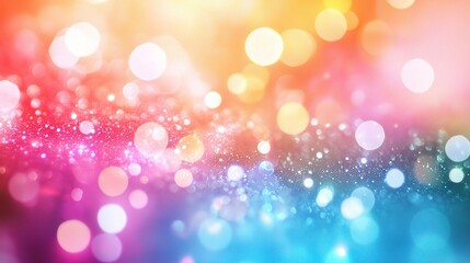 Fototapeta premium Vibrant Abstract Blurred Background with Colorful Gradient Bokeh Effect