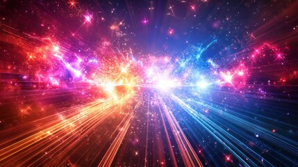 Obraz premium Cosmic Nebula: A Symphony of Light and Color