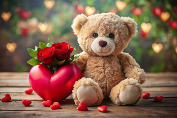 Obraz premium Happy Valentine’s Day Background - Romantic Love Theme Design