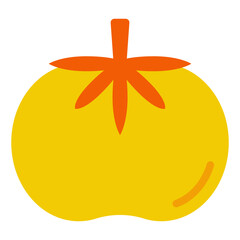 Vibrant Yellow Tomato Illustration