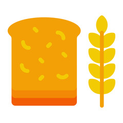 Freshly Baked Loaf of Bread with Wheat