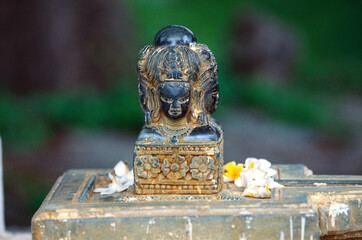 Statue of god in temple, Dungarpur, Rajasthan, India