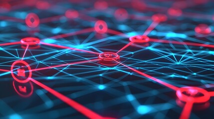 Network Connection Abstract Background