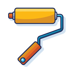 paint roller isolated on white background